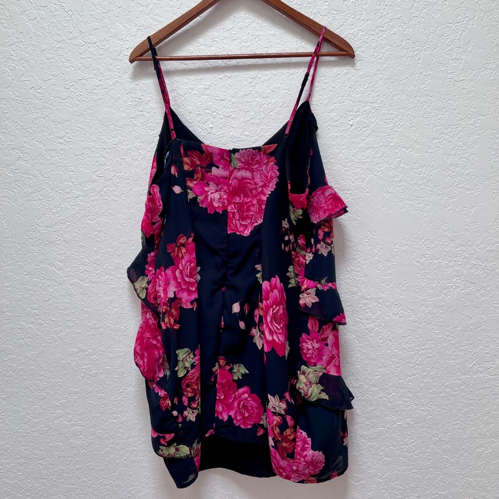 Fashion Nova Black Mini Dress with Pink Floral Print - Picture 6 of 6